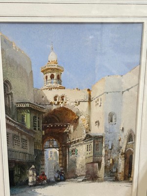 Lot 943 - Noel Harry Leaver - A Moorish Archway, and An Arabian City | watercolour