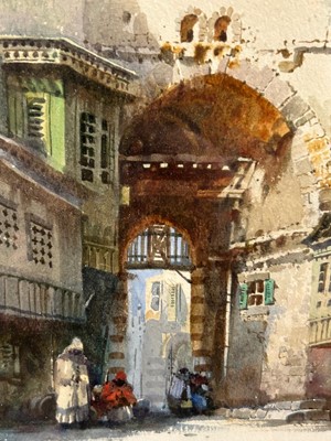 Lot 943 - Noel Harry Leaver - A Moorish Archway, and An Arabian City | watercolour