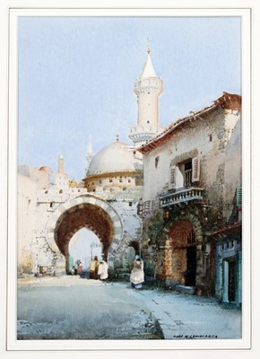 Lot 943 - Noel Harry Leaver - A Moorish Archway, and An Arabian City | watercolour