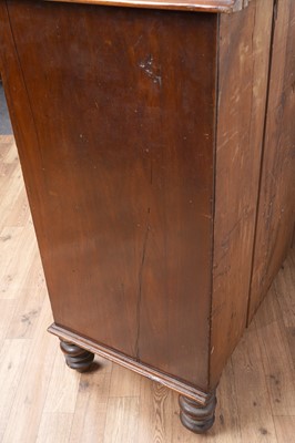 Lot 137 - A Victorian carved walnut chest of drawers