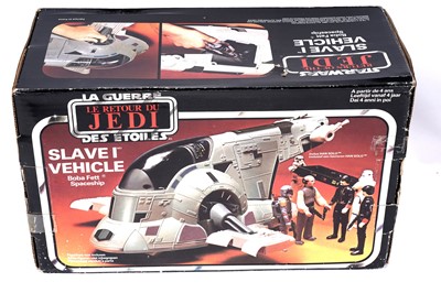 Lot 13 - A Star Wars Return of the Jedi Slave I Spaceship; and a Battle at Sarlacc's Pit game