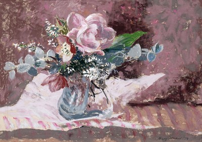 Lot 88 - Mary Armour - Pink Rose | pastel