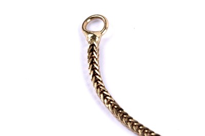 Lot 16 - A yellow gold snake link chain necklace