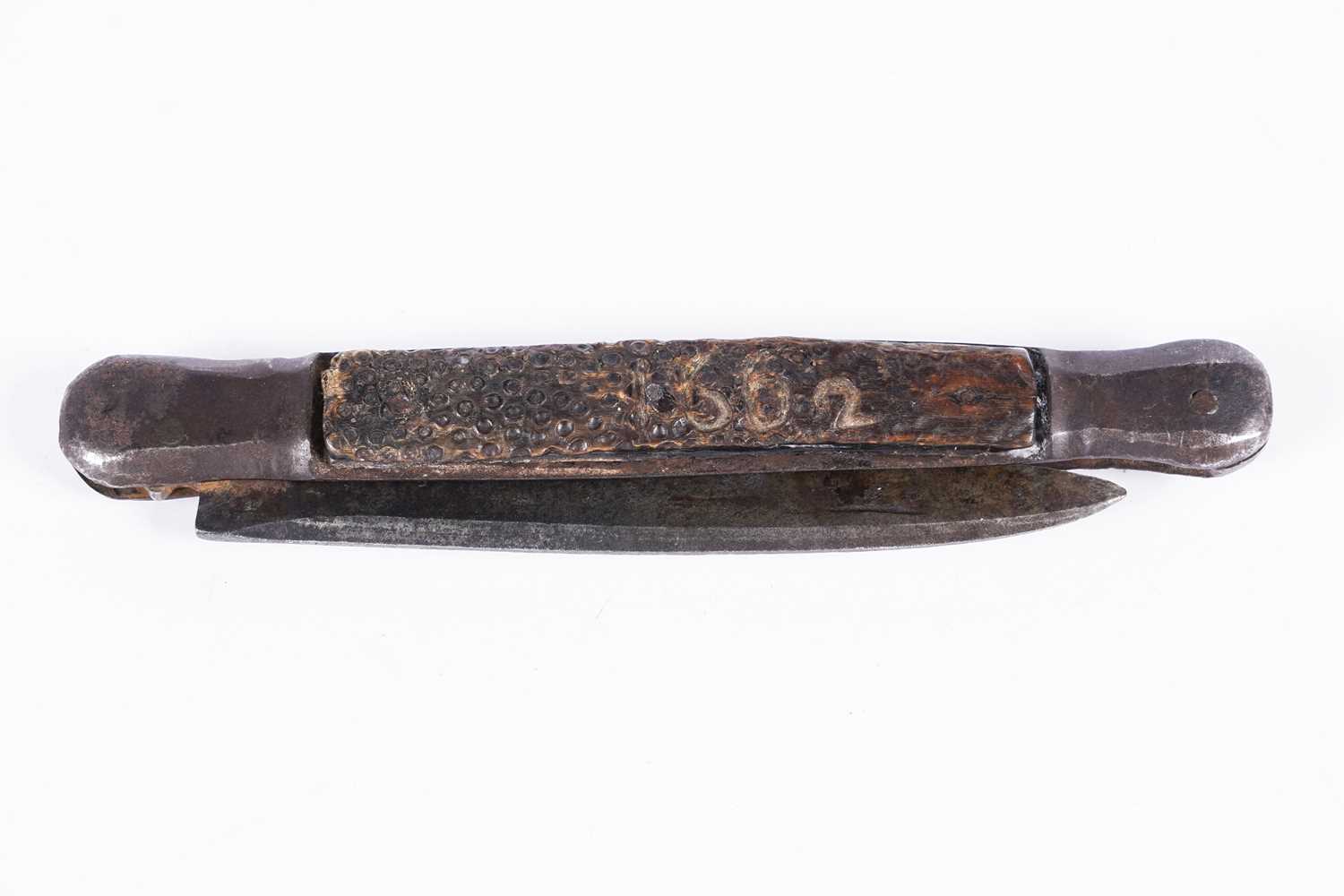 Lot 117 - Charles II (Stuart) Restoration interest: a 17th Century steel and horn folding pocket knife