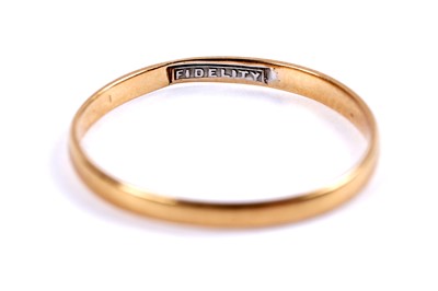 Lot 18 - Two 9ct yellow gold wedding bands; and another yellow gold wedding ring