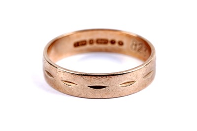 Lot 18 - Two 9ct yellow gold wedding bands; and another yellow gold wedding ring