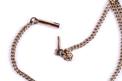 Lot 21 - A rose gold chain necklace