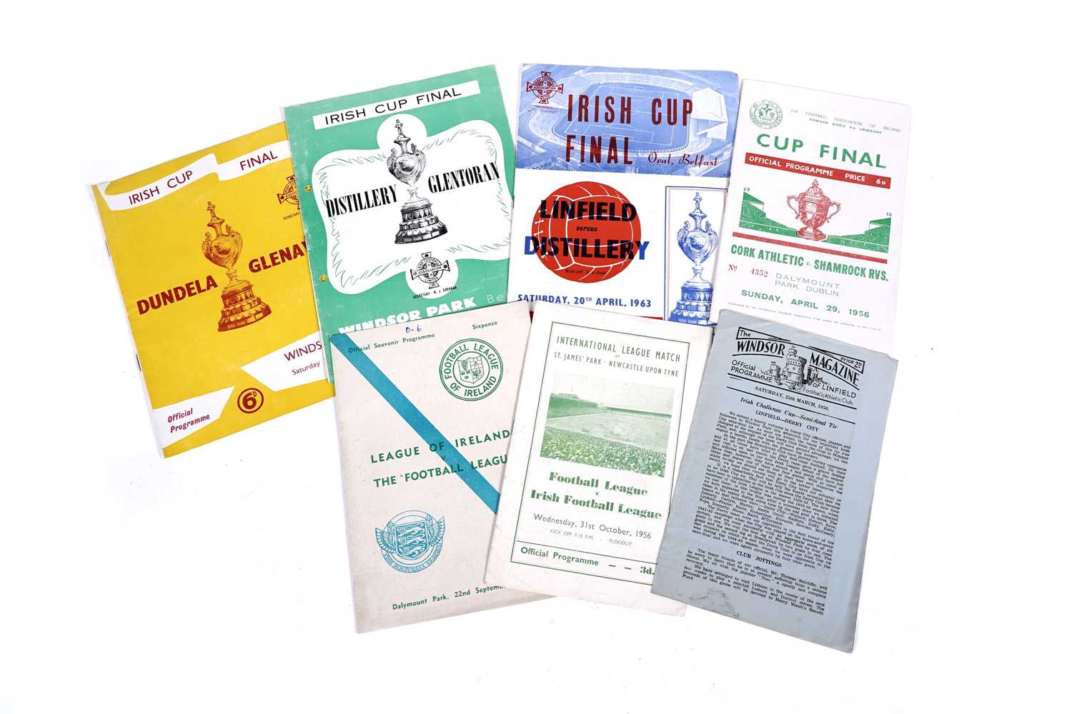 Lot 471 - Football programmes of Irish Interest