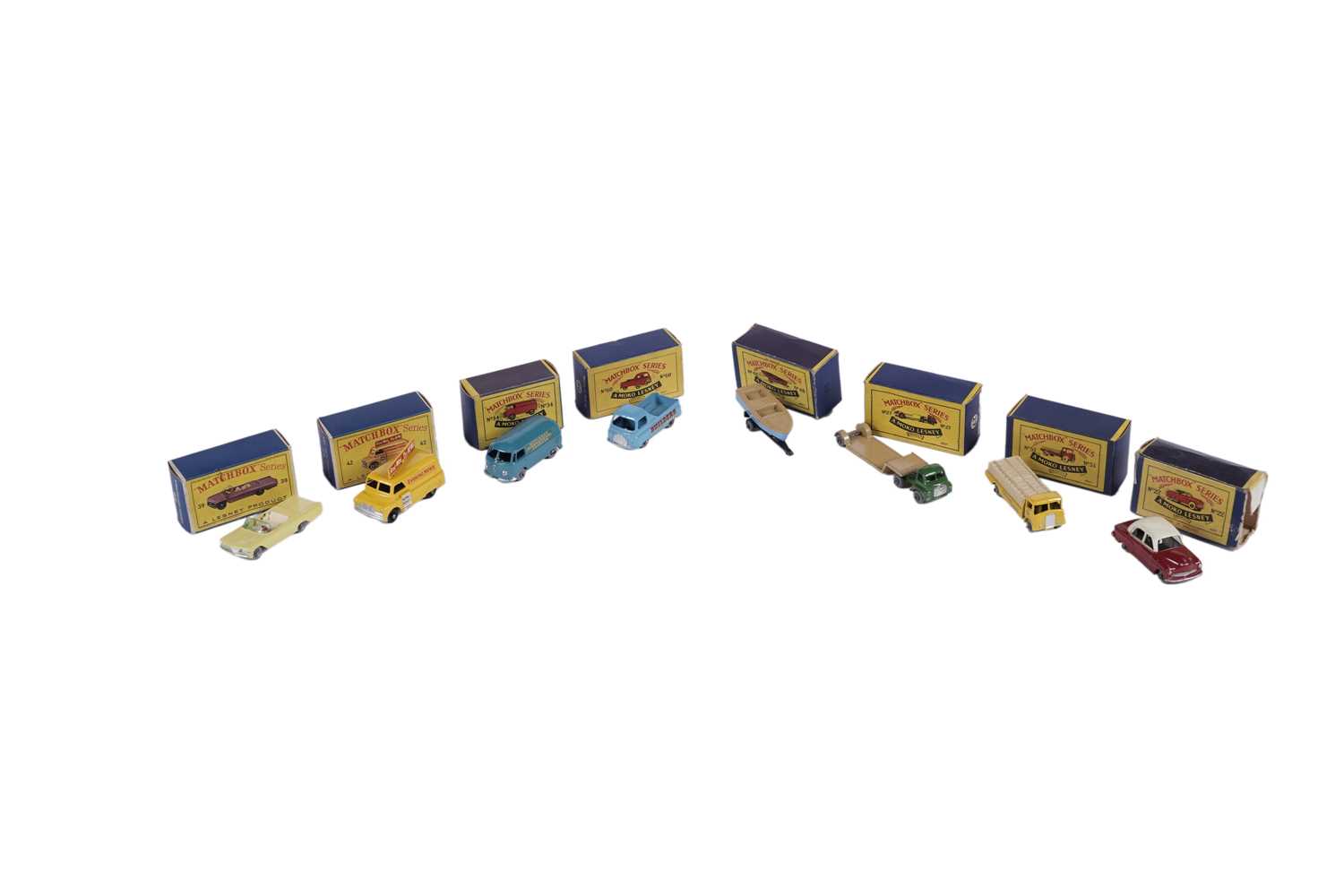 Lot 60 - Eight boxed Matchbox Moko Lesney diecast vehicles
