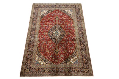 Lot 127 - A Persian hand-knotted Kashan carpet
