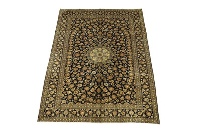 Lot 128 - A Persian hand-knotted Kashan carpet