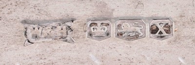 Lot 19 - Two silver salvers