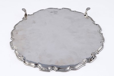 Lot 95 - A George V silver salver