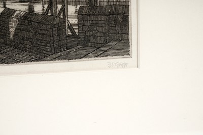 Lot 1024 - Frederick Landseer Griggs – The Quay | etching