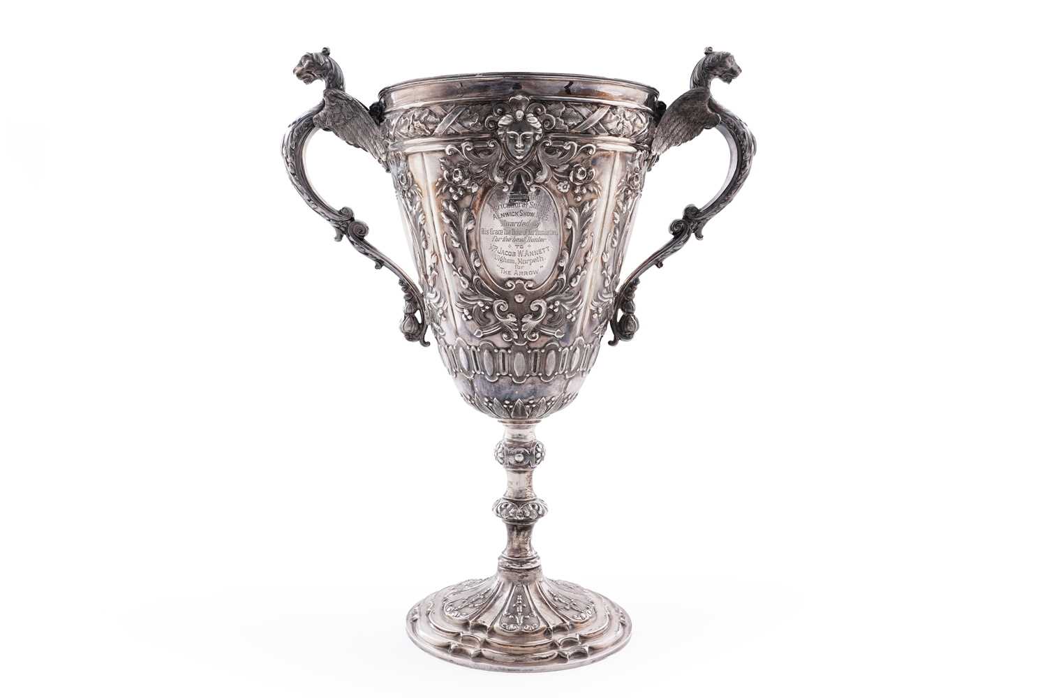 Lot 97 - A Victorian silver trophy cup