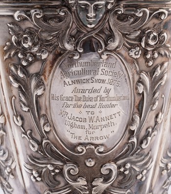 Lot 97 - A Victorian silver trophy cup