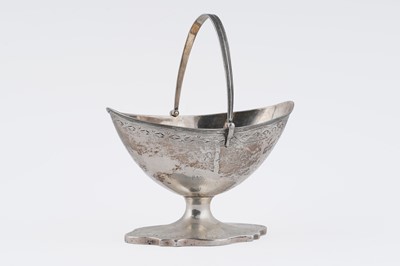Lot 93 - A George III Scottish silver sugar basket