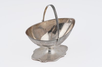 Lot 93 - A George III Scottish silver sugar basket