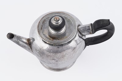 Lot 73 - A rare George I/II West Country silver miniature or herb teapot