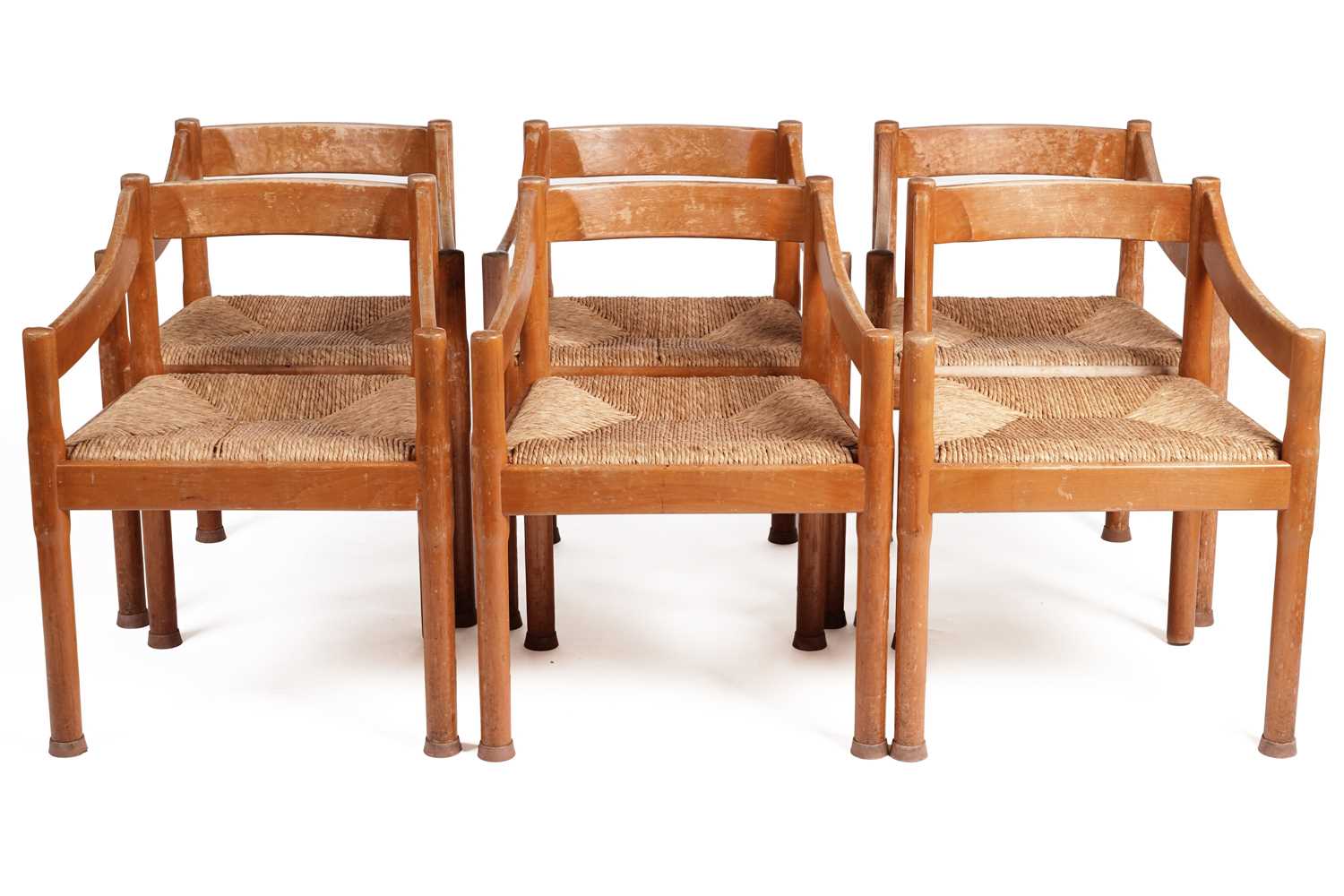 Lot 637 - Vico Magistretti for Habitat: a set of six ‘Carimate’ dining chairs
