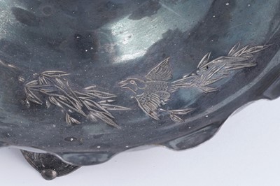 Lot 53 - A late 19th Century Chinese silver épergne on a dished circular base