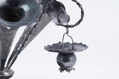 Lot 53 - A late 19th Century Chinese silver épergne on a dished circular base