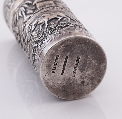 Lot 34 - Two Indian silver boxes