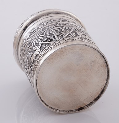 Lot 34 - Two Indian silver boxes