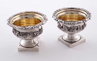Lot 106 - A pair of George IV silver salts