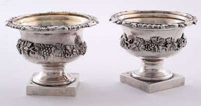 Lot 106 - A pair of George IV silver salts