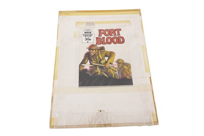 Lot 149 - Original painted artwork for the front cover of Fleetway’s War Picture Library No. 2029