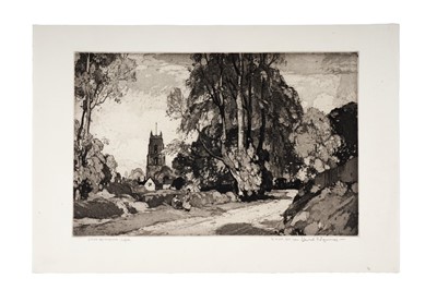 Lot 32 - Leonard Russell Squirrell - Stoke-by- Nayland, Suffolk | aquatint etching