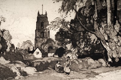 Lot 32 - Leonard Russell Squirrell - Stoke-by- Nayland, Suffolk | aquatint etching