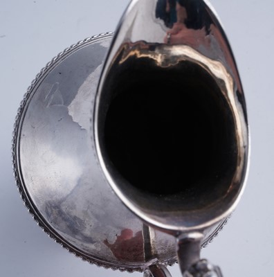Lot 57 - A Scottish provincial silver cream jug