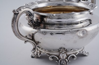 Lot 85 - A William IV silver three piece tea service