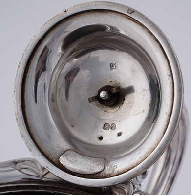 Lot 85 - A William IV silver three piece tea service