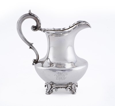 Lot 85 - A William IV silver three piece tea service