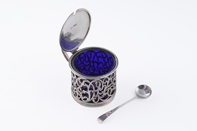Lot 58 - An early Victorian silver mustard pot; and other items