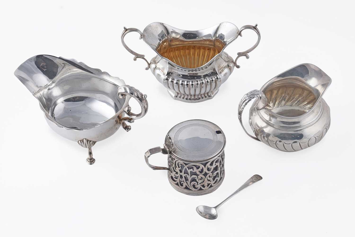 Lot 58 - An early Victorian silver mustard pot; and other items