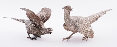 Lot 17 - An Edward VIII pair of silver table decorations