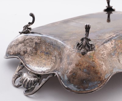 Lot 30 - A 20th Century Middle Eastern silver two handled dish