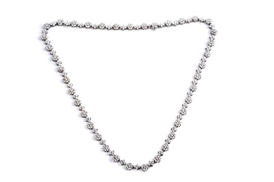 Lot 540 - A diamond line necklace