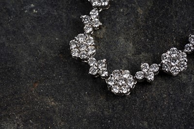 Lot 540 - A diamond line necklace