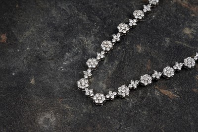 Lot 540 - A diamond line necklace