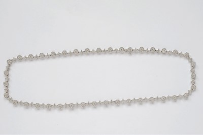 Lot 540 - A diamond line necklace