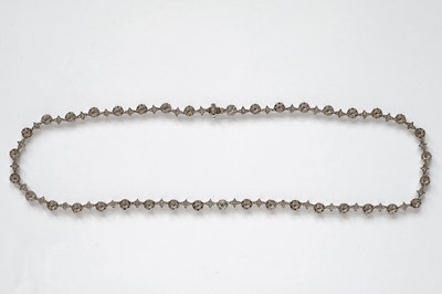 Lot 540 - A diamond line necklace