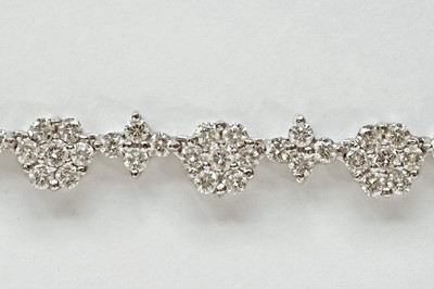 Lot 540 - A diamond line necklace