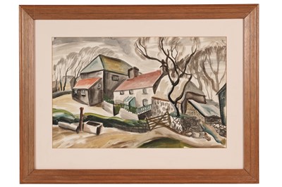 Lot 528 - John Tunnard - Richard's Farm | watercolour