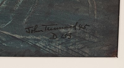Lot 508 - John Tunnard - Matrix | watercolour over black chalk highlighted with scratching out