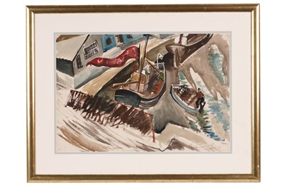Lot 522 - John Tunnard - Harbour | watercolour